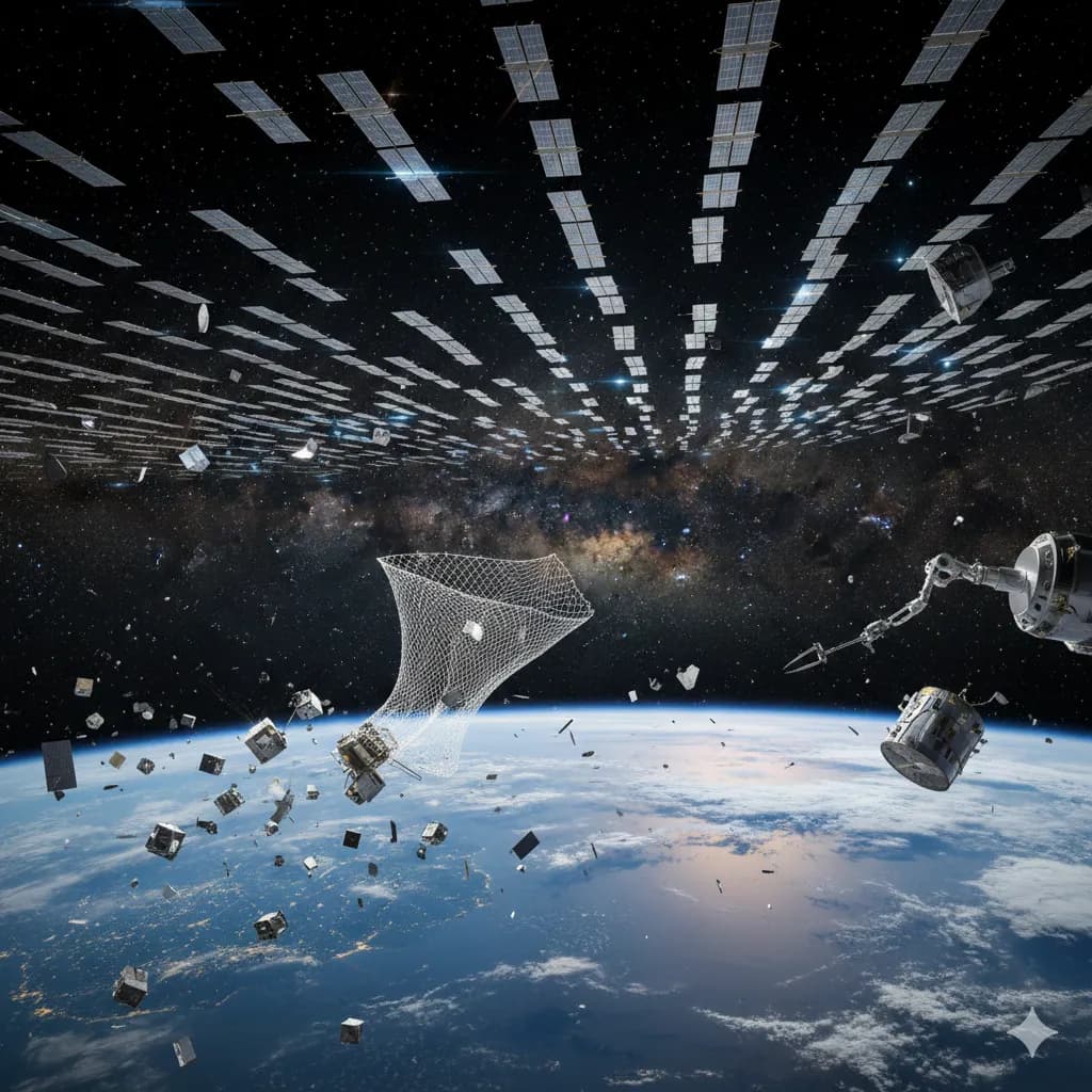 A Revolução dos Satélites Miniaturizados e o Desafio do Lixo Espacial