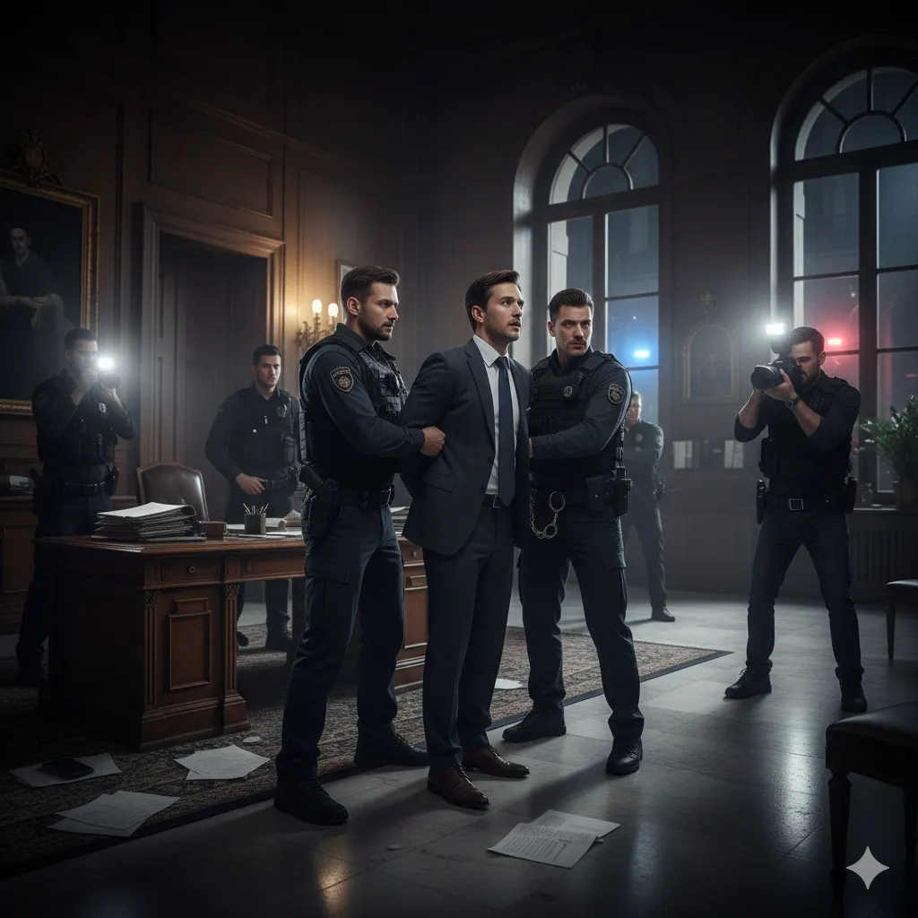 Agentes da Polícia Federal durante operação de combate à corrupção.